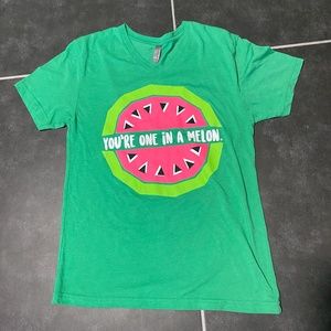 Next Level Soft Green Tee 'You're One in a Melon'